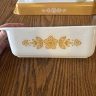 Pyrex Butterfly Gold Bakeware Set 933 Lasagna 913 Loaf   922 Brownie Pans Vntg