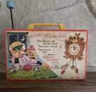 Vtg Fisher Price Windup Musical Clock Radio 1964 Hickory Dickory Dock  Works 