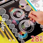 28-piece Set Tin Drawing Art Original Spirograph Design Set Craft For Kids