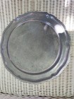 10  Vintage Carson Freeport Pa Pewter Dinner Plate  Queen Anne  Scallop Euc