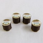 4 Spools Vtg J   P Coats Dual Duty Plus 125 Yds Brown 54 Cotton Polyester Thread