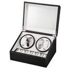Leather Watch Winder Storage Auto Display Box 4 6 Automatic Rotation