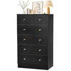 Modern Wooden Storage Chest Of Drawers Tall 6 Drawer Dresser Storage Cabinet