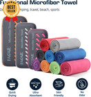 Bagail Microfiber Camping Towel With Eva Case  Quick Dry  Ultra Soft   Compact