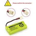 2pcs 600mah Battery Bt183342 Bt283342 For Vtech At t Home Cordless Phones