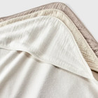 Baby 3pk Muslin Hooded Towel - Cloud Island    Neutral Lightweight Infant Towels