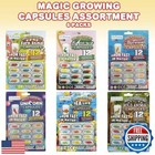 Artcreativity Magic Growing Animal Capsules  6 Theme Packs  72 Capsules  Unic