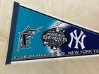 Florida Marlins Vs New York Yankees World Series 12x29 Pennant Full Size Mlb 