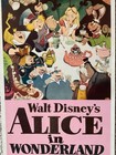Vintage Rko Film Poster Insert     Walt Disney   s Alice In Wonderland     1951