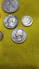 Mixed Silver Coin Lot  All Random  Circulated   6 Coins 