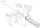 Dewalt Genuine Oem Conversion Kit For Dce560d1 Caulk Gun - 5140187-83