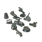 Monopoly Board Game Pewter Silver Tone Replacement Game Tokens Cake Toppers