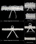 2 Pieces Wedding Garters Lace Bridal Garter Faux Pearls Garter For Bride With   