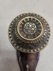 Vintage  Brass Door Knobs  And Plates  Victorian  1 Pair Cool