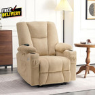 Zero Gravity Power Recliner Chair W Heat Vibration Massage Usb Type-c Cup Holder