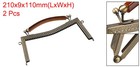 2pcs Metal Purse Frames Kiss Lock Clasp Frame Embossed Clutch Rubber Handle
