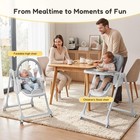 Foldable Baby High Chair  3-in-1 Convertible High Chairs To Booster Seat  Por   