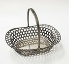 Theodore Starr  Antique Sterling Silver Beautiful Basket   Modernistic Look