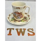 Royal Doulton Bunnykins Cup And Saucer Set Vintage Fine Bone China Nursery Ware