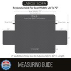 Sofa Shield Couch Slip Cover With Patented Strap  Cushion Protector  Us Desig