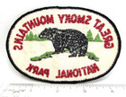 Vintage Great Smoky Mountains National Park Jacket Patch Black Bear Souvenir