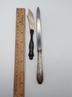 Sterling Silver Handle Letter Openers Lot Of 2 Antique Vintage Office Desk Decor