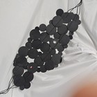 38x14 Mcm  Abstract Metal Wall Art Colorful Overlapping Variable Sized Circles 