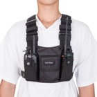 Universal Radio Chest Harness Bag Pocket Pack Holster For Two Way Radio