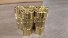 Milton 715 1 4  Fpt M-style Brass Air Hose Coupler 5-pack