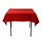 Square Polyester Tablecloth 62x62   Wedding Banquet Polyester Table Cover 1-24pc