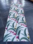 Art Deco Tropical Leafy Palms 1930 s Barkcloth Mid Century Mod Vintage Fabric