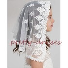 D Shape Veils Mantilla Church Catholic Chapel Lace White Child First Communion