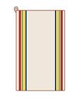 T3 Vintage Kitchen Dish Towels Cotton Multi Striped Hand Stitched Wash Rags New