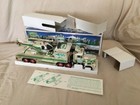 1995 Hess Truck   Helicopter - Chrome Edition With White Base  rare  30 Yrs Old