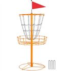 Disc Golf Basket Portable Flying Disc Golf Practice Set Indoor   Outdoor Used