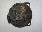Vintage Schlitz  Beer Brewing Co Globe  Metal Belt Buckle