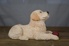 Sandicast Golden Retriever Pup Figurine J325 Sandra Brue Dog Statue W  Red Ball