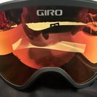 Giro Cruz Ski Goggles Black  Frame Amber Scarlet Lens