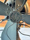 Heavy Duty 17  Ge 3 Speed 4 Brass Blade Oscillating Fan M115638 Tested Works Vtg