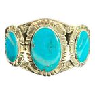 Vintage Navajo Turquoise   Sterling Silver Bracelet