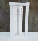 Dollhouse Interior Door 6 Panel Traditional White Finish 1 12 Scale Miniature