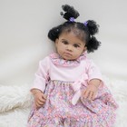 Reborn Baby Dolls Black Girl 24in Weighted Real Life Baby Doll African American