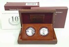 2007-w American Eagle  50 Platinum 1 2oz 10th Anv  Reverse Proof 2 Coin Set