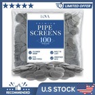 100 Pcs Pipe Screens Stainless Steel Screen Filter For Pipe 3 4 Mesh Pipe Filter