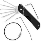 21-in-1 Locksmith Pick Tool Set Portable Foldable Lock Pick Tools Kit 8 5cm