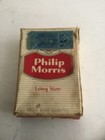 Vintage Philip Morris Cigarettes Pack Empty Long Size With Stamp No Warning
