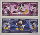               disney 1 Mickey   1 Minnie Mouse   1 000 000 Novelty Notes              