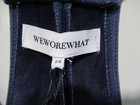 Weworewhat Sleeveless Ski Suit  Retro  Denim Texture Dark Wash Size L  nwt 