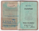 Vintage 1968 Philippine Passport Collectible Expired Travel Document