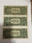 Lot Of 3  1 Silver Certificates    Series 1957   1957 B     Blue Seal    circulated 10